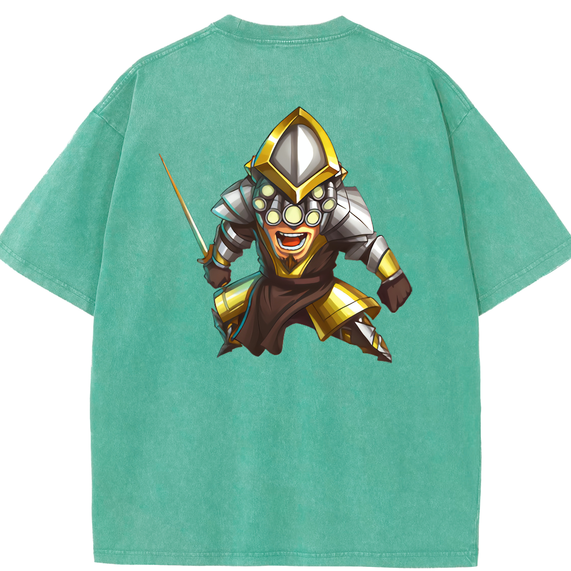 リーグ・オブ・レジェンド League of Legends LOL 綿100% ヴィンテージ風 半袖Tシャツ（背面プリント）